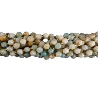 Amazoniet kralen, met Seedbead, Lantaarn, gepolijst, DIY & gefacetteerde, 6mm, Per verkocht 14.96 inch Strand