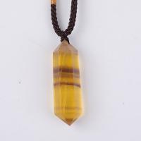 Natural Fluorite Pendant polished yellow 4-5cm Sold By PC