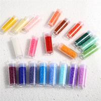 Regnbue glas frø perler, Seedbead, med Glasflaske, du kan DIY, flere farver til valg, 2mm, 1500pc'er/Bag, Solgt af Bag