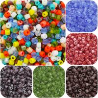 Rainbow Glass Siemenhelmet, Seedbead, tee-se-itse, enemmän värejä valinta, 5x4mm, 150PC/laukku, Myymät laukku