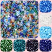 Pläterad Glass Seed Beads, Glaspärlor, DIY, fler färger för val, 4mm, Ca 300PC/Bag, Säljs av Bag