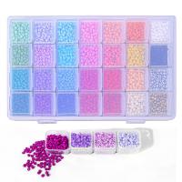Solidan boja Staklene sjeme perli, Seedbead, možete DIY, miješana boja, 3mm, 9000računala/Torba, Prodano By Torba