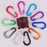 Aluminum Alloy Carabiner Key Ring plated random style Random Color Sold By Lot