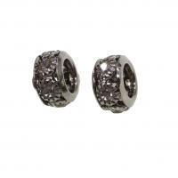 Rhinestone Jewelry Beads Iron DIY & with rhinestone plumbum black 11mm Sold By PC