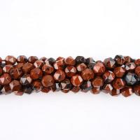 Mahagoni Obsidian Perlen, mahagonibrauner Obsidian, rund, poliert, Star Cut Faceted & DIY, 8mm, verkauft per 14.96 ZollInch Strang