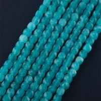 Amazonit Perlen, Quadrat, poliert, DIY & facettierte, keine, 2-4mm, verkauft per 14.96 ZollInch Strang
