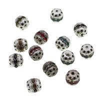 Rhinestone Jewelry Beads, Iron, DIY & with rhinestone, more colors for choice, 10mm, Sold By PC