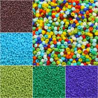 Παγωμένο γυαλί Χάντρες Seed, Seedbead, DIY & παγωμένος, περισσότερα χρώματα για την επιλογή, 3mm, Sold Με τσάντα