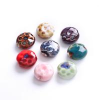 Glasierte Porzellan Perlen, DIY, keine, 19mm, 5PCs/Tasche, verkauft von Tasche