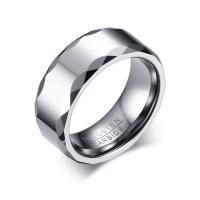 Finger Ring Jewelry Tungsten Steel polished & for man 8mm Sold By PC