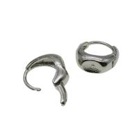 Iron Earring Drop Component silver color 14mm Sold By PC