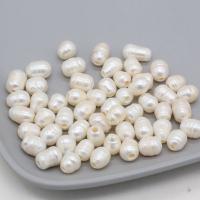 Přírodní sladkovodní perly perlí, Sladkovodní Pearl, Rýže, DIY & různé velikosti pro výběr, bílý, Cca 100PC/Bag, Prodáno By Bag