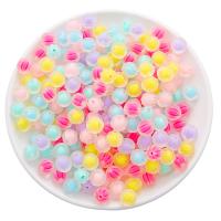 Frosted Acrylic Beads, DIY & different styles for choice, mixed colors, 10-12mm, Sold By Bag
