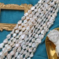 Keishi kultivované sladkovodní perle, Sladkovodní Pearl, DIY, bílý, 8-9mm, Prodáno za Cca 15 inch Strand