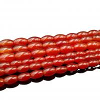 Natural Red Agate Beads, Oval, polished, DIY & different size for choice, mixed colors, 4x6-12mm, Sold Per 14.96 Inch Strand