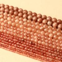 Moonstone Beads, Orange Moonstone, Runde, poleret, du kan DIY & forskellig størrelse for valg, appelsin, 4-12mm, Solgt Per 14.96 inch Strand