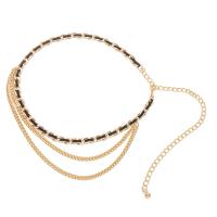 Zinc Alloy Waist Chain for woman golden nickel lead & cadmium free 10mm Length Approx 105 cm Sold By PC