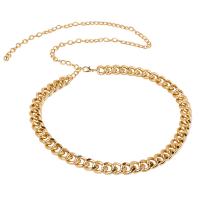 Zinc Alloy Waist Chain for woman golden nickel lead & cadmium free 13mm Length Approx 100 cm Sold By PC