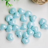 Opaque Acrylic Beads Heart injection moulding DIY Sold By Bag