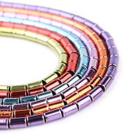 Hematite Beads Column Multi-Color Electroplating DIY Sold Per 14.96 Inch Strand
