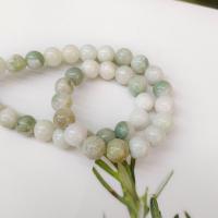 Perles en jade, Pierre naturelle, Rond, poli, DIY & normes différentes pour le choix, Vendu par 14.96 pouce brin