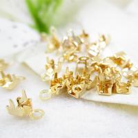 Brass Ribbon End plated golden Sold By PC