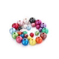 Wood Beads Schima Superba Round printing DIY Sold By PC