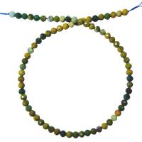 Ocean Agate Bead, Rund, DIY & olika storlek för val & fasetterad, blandade färger, Såld Per Ca 15.35 inch Strand