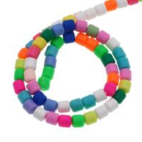 Polymer Clay Gyöngyök, Oszlop, DIY, több színt a választás, 6mm, 65PC-k/Strand, Naponta eladott 38 cm Strand