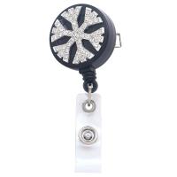 Zinc Alloy Badge Holder with rhinestone mixed colors 700mm Sold By PC