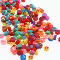Koraliki z gliny polimerowej, Glina polimerowa, Koło, DIY, dostępnych więcej kolorów, 10x10x5mm, 1000komputery/torba, sprzedane przez torba
