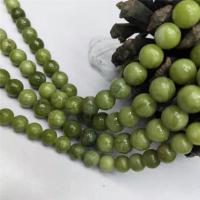 Southern Jade Beads Round polished DIY green Sold By Strand