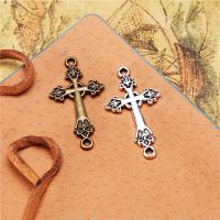 Tibetan Style Cross Pendants, plated, DIY, more colors for choice, nickel, lead & cadmium free, 16x30mm, Sold By PC