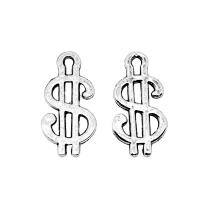 Zinc Alloy Pendants Dollar Sign plated fashion jewelry nickel lead & cadmium free Sold By PC