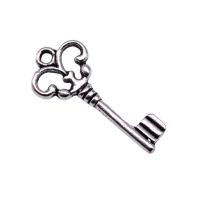 Zinc Alloy Key Pendants plated fashion jewelry nickel lead & cadmium free Sold By PC