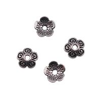 Zinc Alloy Bead Cap Flower silver color plated DIY silver color nickel lead & cadmium free Sold By PC