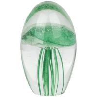 Cristal de murano Decoración, luminoso, verde, 70x40mm, Vendido por UD