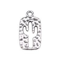 Zinc Alloy Pendants Opuntia Stricta silver color plated fashion jewelry silver color nickel lead & cadmium free Sold By PC