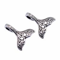 Zinc Alloy Pendants Mermaid tail antique silver color plated vintage & Unisex nickel lead & cadmium free Sold By PC
