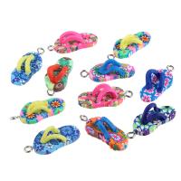 Polymer Clay Pendants Slipper Unisex mixed colors Sold By PC