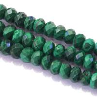 Grânulos de malaquita, malaquitta, DIY & facetada, verde, 3x4mm, vendido para Aprox 39 cm Strand