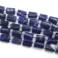 Abalorios de Sodalita, Cuadrado, Bricolaje, azul, 7x8mm, Vendido para aproximado 39 cm Sarta