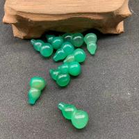 Gioielli ciondoli con gemme, Calcedony verde, Calabassa, unisex, verde, 10x20mm, Venduto da PC