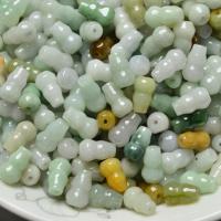 Jadite Beads, Calabash, du kan DIY, grøn, 6x9mm, Solgt af PC
