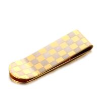 304 Stainless Steel Money Clip Vacuum Ion Plating polished & for man golden Sold By PC
