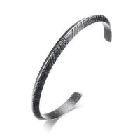 304 Stainless Steel Cuff Bangle Unisex Inner Approx 61mm Sold By PC