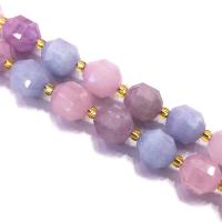 Perles de pierres précieuses mixtes, aigue-marine, avec quartz rose, Surface de coupe de l'étoile & DIY, couleurs mélangées, Vendu par Environ 39 cm brin