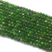 Diopside Χάντρα, γυαλισμένο, DIY & πολύπλευρη, πράσινος, Sold Per Περίπου 39 cm Strand