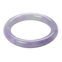 Jade Burma Bangle Donut Carved & for woman violet Sold By PC