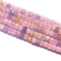 Morganite Beads Abacus DIY & faceted mixed colors Sold Per 15.35 Inch Strand